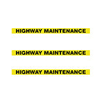 Highway Maintenance Stickers